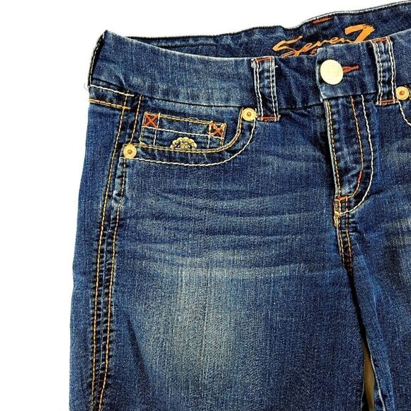 Seven7 Women's 10 Shorts Decorative Stitching Decorative Art Spacious Pockets - Picture 3 of 15